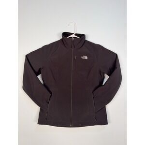 The North‎ Face Jacket Womens M Black Windwall Softshell Outdoor Fleece Lined